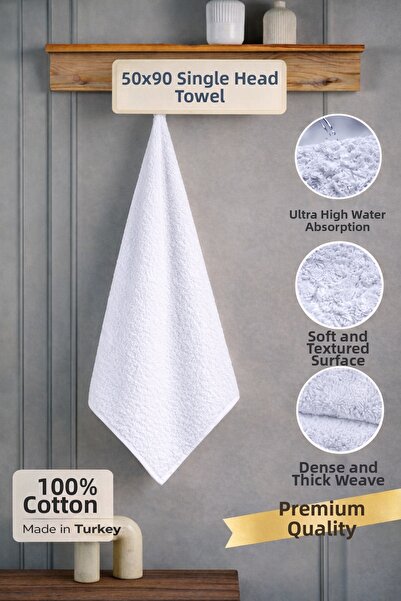 BAMİROSE 50X90 100% قطن منشفة فندقية فردية، منشفة يد، منشفة وجه، منشفة رأس، م...