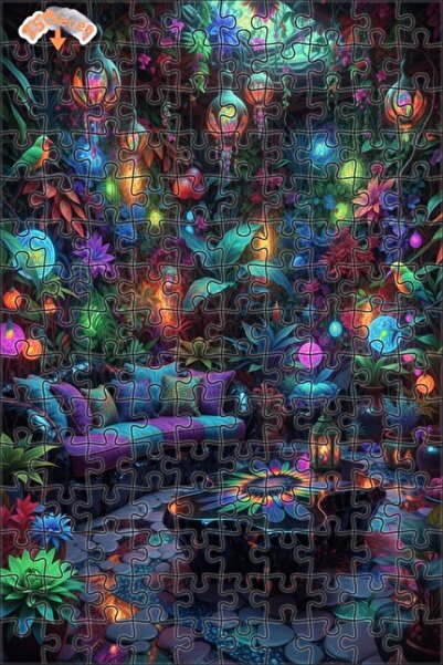 Teona Ahşap لغز خشبي مؤطر بطبقتين من ماجيكال فورست إرك، 150 قطعة، 20×30