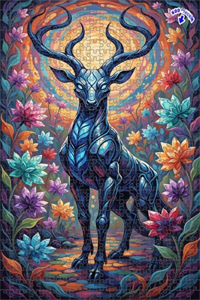 Teona Ahşap لغز خشبي حديث ذو طابقين بإطار، بتصميم غابة ساحرة ومشهد زيتية لغزل...