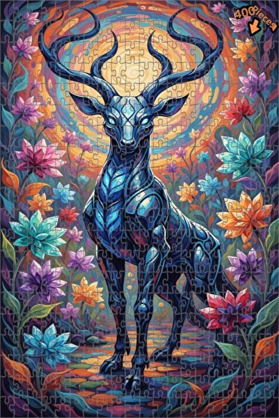 Teona Ahşap لغز خشبي حديث ذو طابقين بإطار، بتصميم غابة ساحرة ومشهد زيتية لغزل...