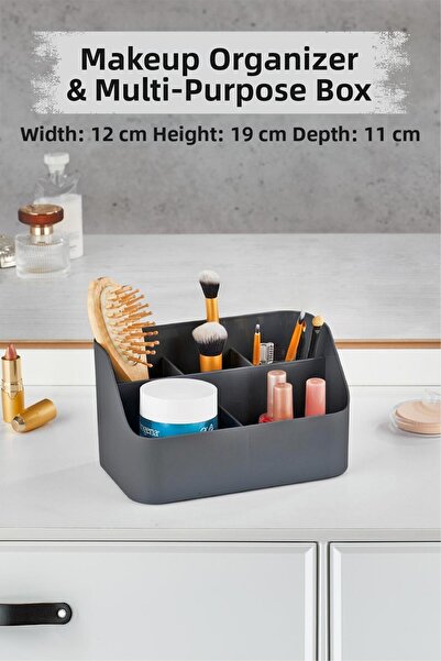 Depa صندوق مكياج مدخن ومنظم مستحضرات التجميل وصندوق متعدد الأغراض