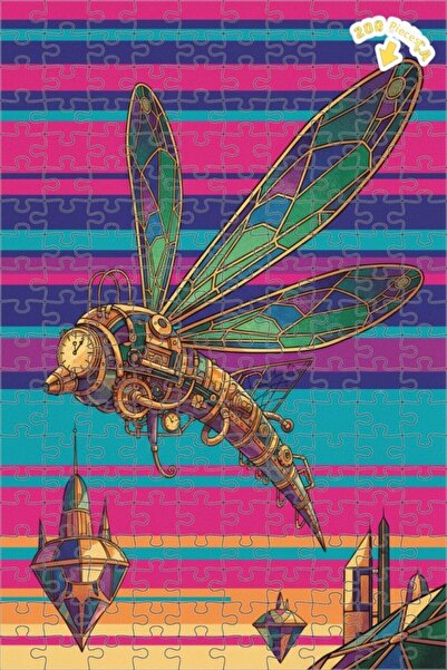 Teona Ahşap لغز خشبي مؤطر بطبقتين من بيرد إنسيكت آرت 200 قطعة 25x35