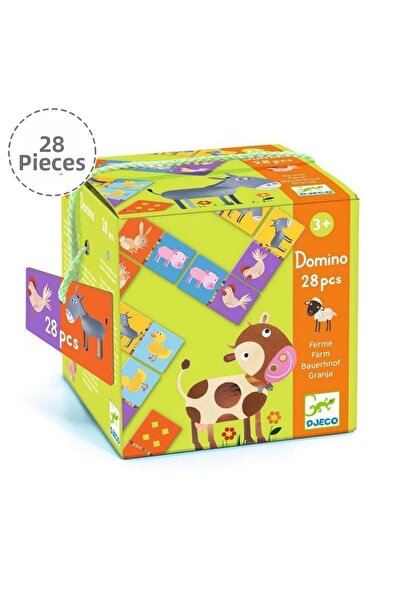 djeco مزرعة الدومينو - صنع الألعاب