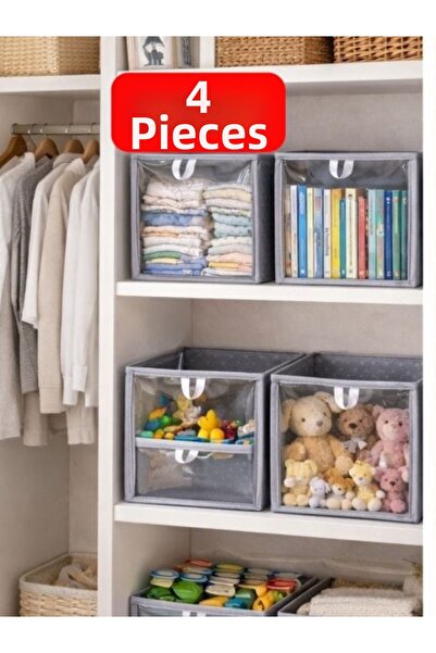 DEMİROĞLU EV TEKSTİL 4 bucăți, dulap cu puncte, organizator de rafturi, față ...