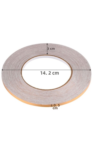 OZCMAX 2 τεμάχια 0,5 εκ. 50 μέτρα χρυσή ταινία μεταξύ πλακιδίων