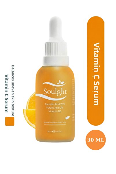 Soulglit Anti-Blemish Brightening Vitamin C Serum Ascorbic Acid, Ferulic Acid...
