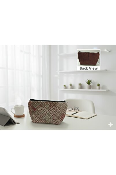 YILDIZ DİJİTAL HOME حقيبة مكياج مخصصة منسوجة، حقيبة منظمة فاخرة لمستحضرات الت...