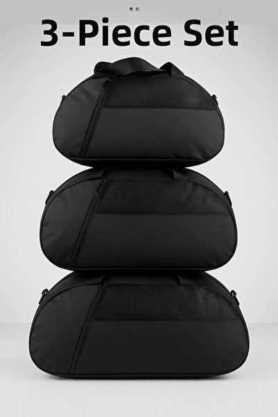 KAFF Set of 3 D Luggage Bags, Hand Travel Sports Bag with Front Pocket and Ad...