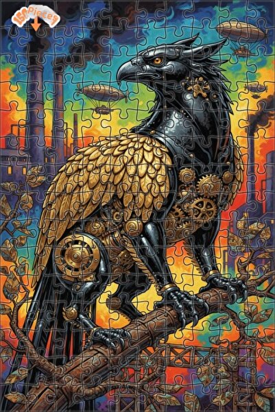 Teona Ahşap لغز خشبي بإطار مزدوج الطبقات بمظهر لوحة زيتية ميكانيكية على طراز ...