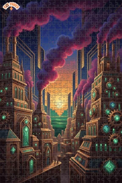 Teona Ahşap لغز خشبي مؤطر بطبقتين من بورستي سيتي آرت 500 قطعة 50x30