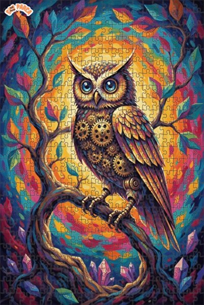 Teona Ahşap لغز خشبي مؤطر بطبقتين من برج الساعة البخاري بتصميم فني على شكل بو...