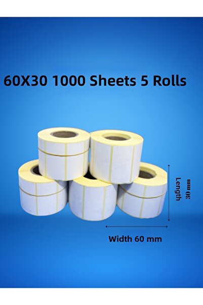 Çakır etiket 60X30 1000 BUCĂȚI PACHET DE 5