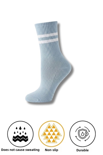 LYKOS 1 ζευγάρι αντιολισθητικές κάλτσες γιόγκα πιλάτες σε γαλάζιο χρώμα