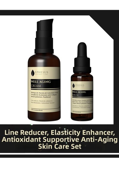 Ephesus Natural Care مجموعة منتجات لتقليل الخطوط والتجاعيد، وتعزيز المرونة، ومكافحة الشيخوخة