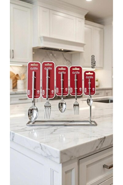 ÖZLİFE Mi̇tra Food Forks with Handle 6 Pieces