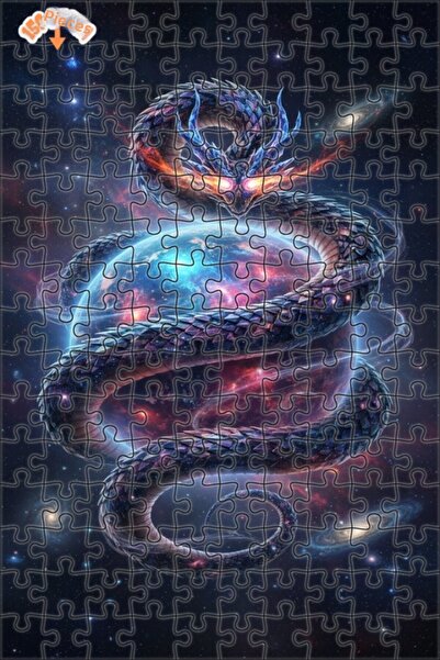 Teona Ahşap لغز خشبي بإطار مزدوج الطبقات من نوع التنين الكوني 150 قطعة 20×30