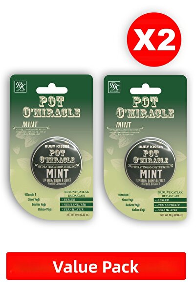 Kiss مرطب مكثف ومرمم للعناية بالشفاه بخلاصة النعناع 10 جرام × 2 قطعة