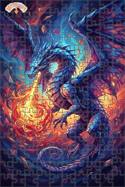 Teona Ahşap لغز خشبي بإطار مزدوج الطبقات من دراغون فاير 150 قطعة 20x30