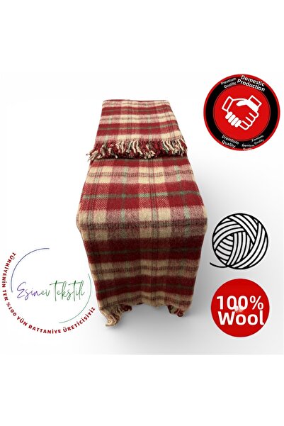 Kula بطانية سكوتش مزدوجة من الصوف بنسبة مائة بالمائة