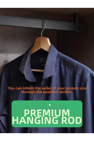 ERNAKS أنبوب تعليق فاخر داخل الخزانة (أسود)