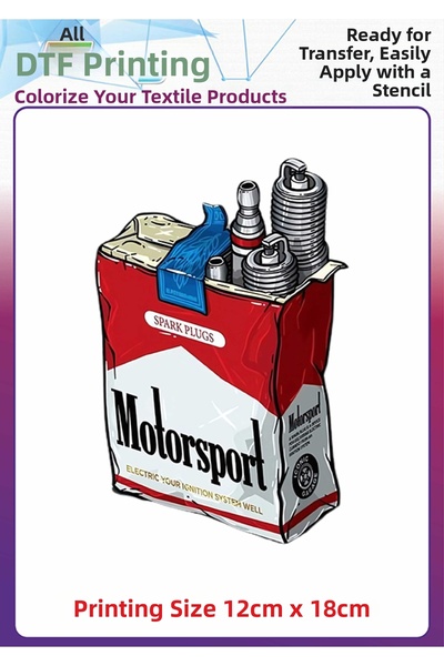 F17 Ajans طباعة DTF على الملابس القماشية ذات الملمس المعدني لرياضة السيارات