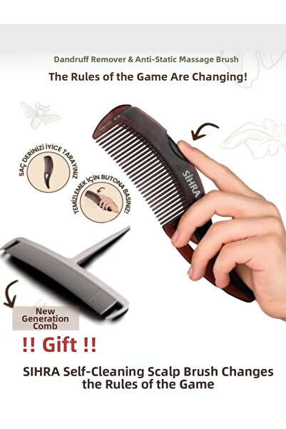 SIHRA Dandruff Removal & Anti-Static & 3 Times More Hair Growth Effect Dandru...