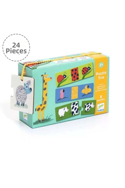 djeco لغز الحيوانات العارية الثلاثي