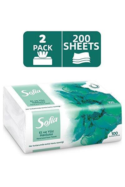 Sofia 100-Pack Hand and Face Towels 2 Packs Provide Perfect Drying with Soft ...