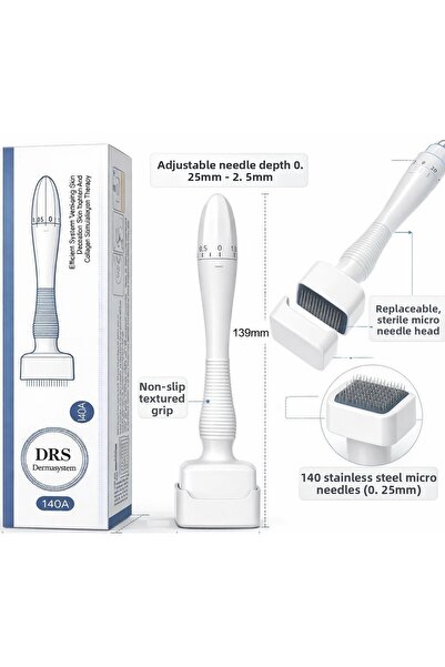 SİNKA Dermastamp 140A Titanium 10 Different Needles Adjustable Tip Needle Siz...