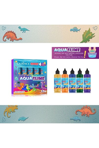 Cadence Boya مجموعة عالم الديناصورات كويكي أكوا سلايم 5 × 90 مل
