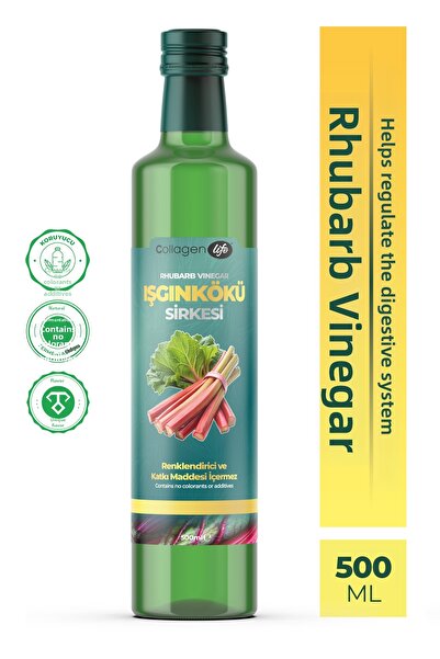 COLLAGEN LIFE Vinagru de rabarbar 500 ml - Fermentare naturală