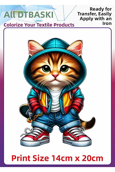 F17 Ajans Drăguț pisică de articole vestimentare textile din țesătură termoad...