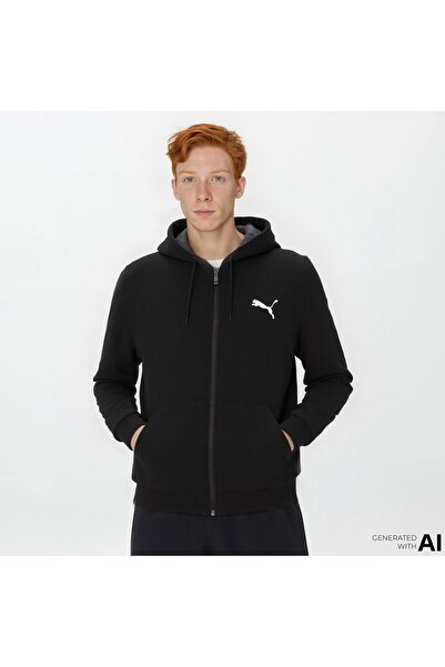 Puma Essentials Small Logo Fz pentru bărbați, negru, casual, tricou