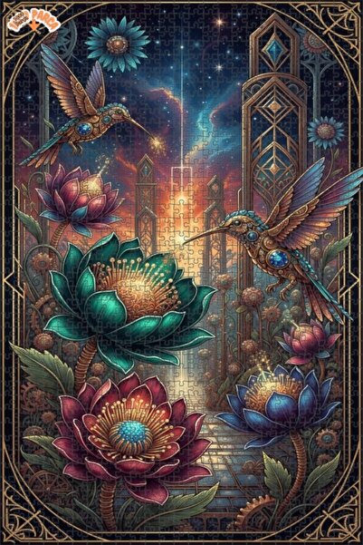 Teona Ahşap لغز خشبي بإطار مزدوج الطبقات من إنتيرتينمنت إنفينيتي جاردن كوليبر...