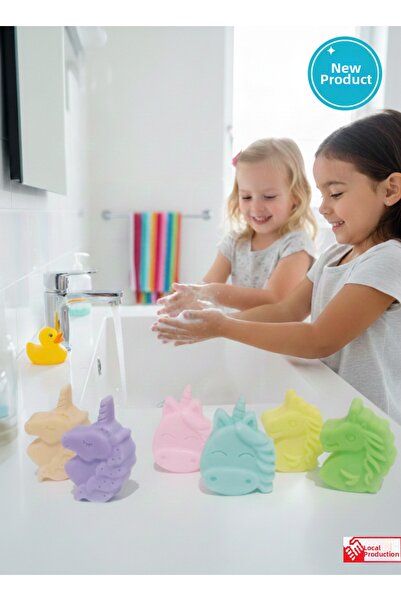 Chikopy Hand Washing Soap Unicorn Shaped Orange Scented – Soap for Children –...