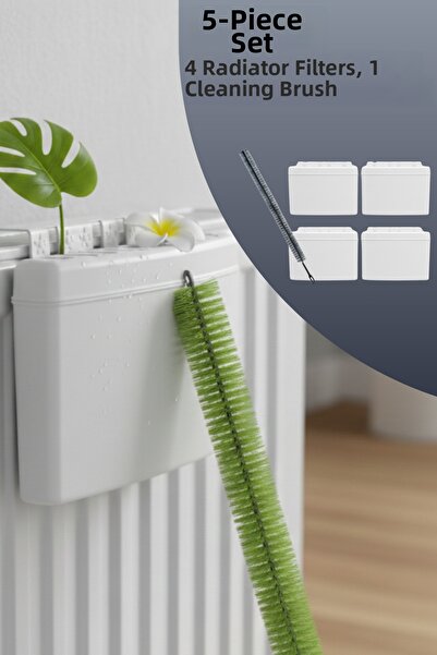 Myend Heater Waterer Set - 4 Heater Waterers, 1 Honeycomb Cleaning Brush