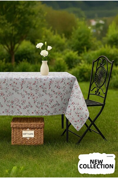 Soft Kare Față de masă din fibră PVC – ștergabilă, impermeabilă, model modern...