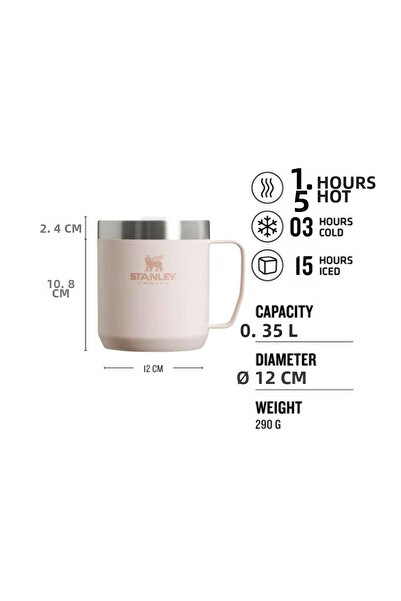 Stanley كوب التخييم الأسطوري الكلاسيكي |   0.35 لتر / 12 أونصة وردي 10-09366-271