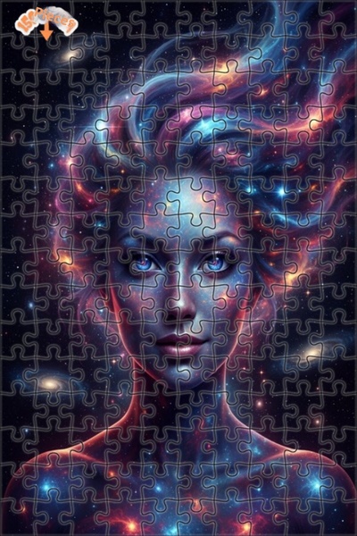 Teona Ahşap لغز خشبي بإطار مزدوج الطبقات بمظهر لوحة زيتية لجمال المرأة الكوني...