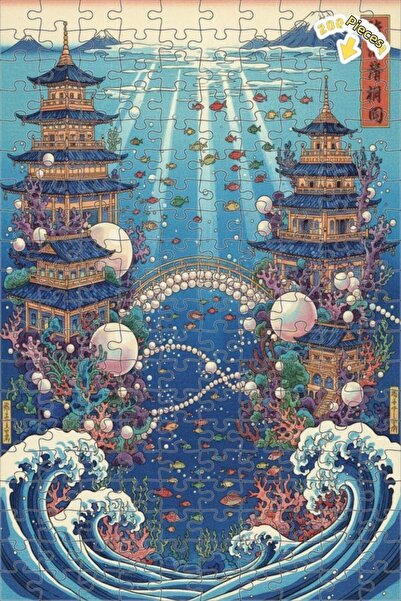 Teona Ahşap لغز خشبي بإطار مزدوج الطبقات من سلسلة الإمبراطورية تحت الماء 200 ...