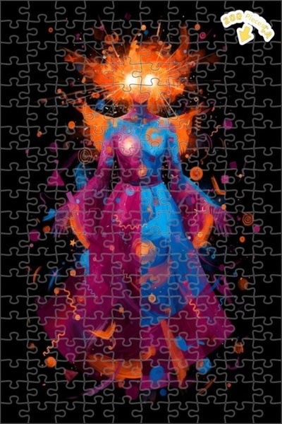 Teona Ahşap لغز خشبي بإطار مزدوج الطبقات بمظهر لوحة زيتية لامرأة ذات طاقة كون...