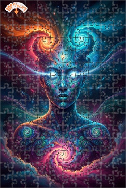 Teona Ahşap لغز خشبي بإطار من طابقين بتصميم فني حديث يعكس الطاقة الروحية العا...