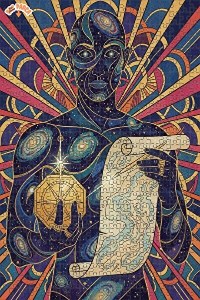 Teona Ahşap لغز خشبي بإطار مزدوج الطبقات من كوزميك بيلجنتي، 500 قطعة، 50×30