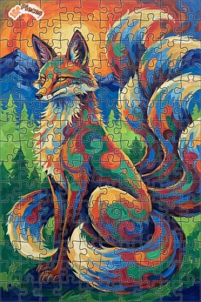 Teona Ahşap لغز خشبي بإطار مزدوج الطبقات بمظهر لوحة زيتية فنية ملونة على شكل ...