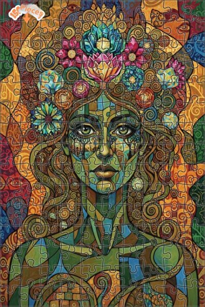 Teona Ahşap لغز خشبي بإطار مزدوج الطبقات من ألوان الروح القديمة 150 قطعة 20×30