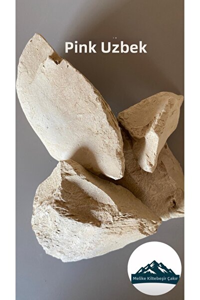 melike kiltebeşir çakır Pink Uzbek Natural Clay – Chalky Texture Crunchy Piec...