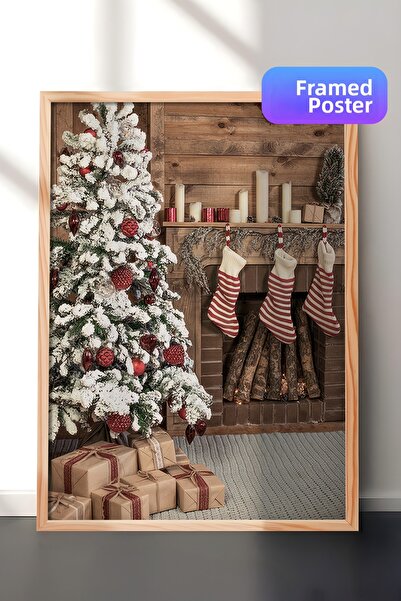 Postifull Pictură înrămată pentru casă de vacanță, cadru din lemn și poster, ...