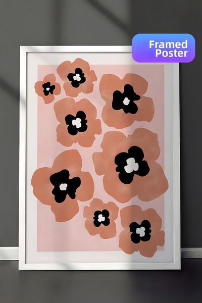 Postifull Ζωγραφική με λευκό πλαίσιο, σετ αφίσας και πλαισίου, ζωγραφική τοίχ...