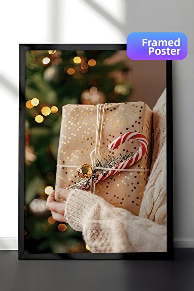 Postifull Πίνακας με μαύρο πλαίσιο, Πρωτοχρονιάτικη αφίσα, Πρωτοχρονιάτικη δι...