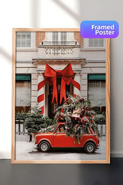 Postifull Εικόνα με ξύλινο πλαίσιο, χριστουγεννιάτικη αφίσα με πλαίσιο, σειρά...